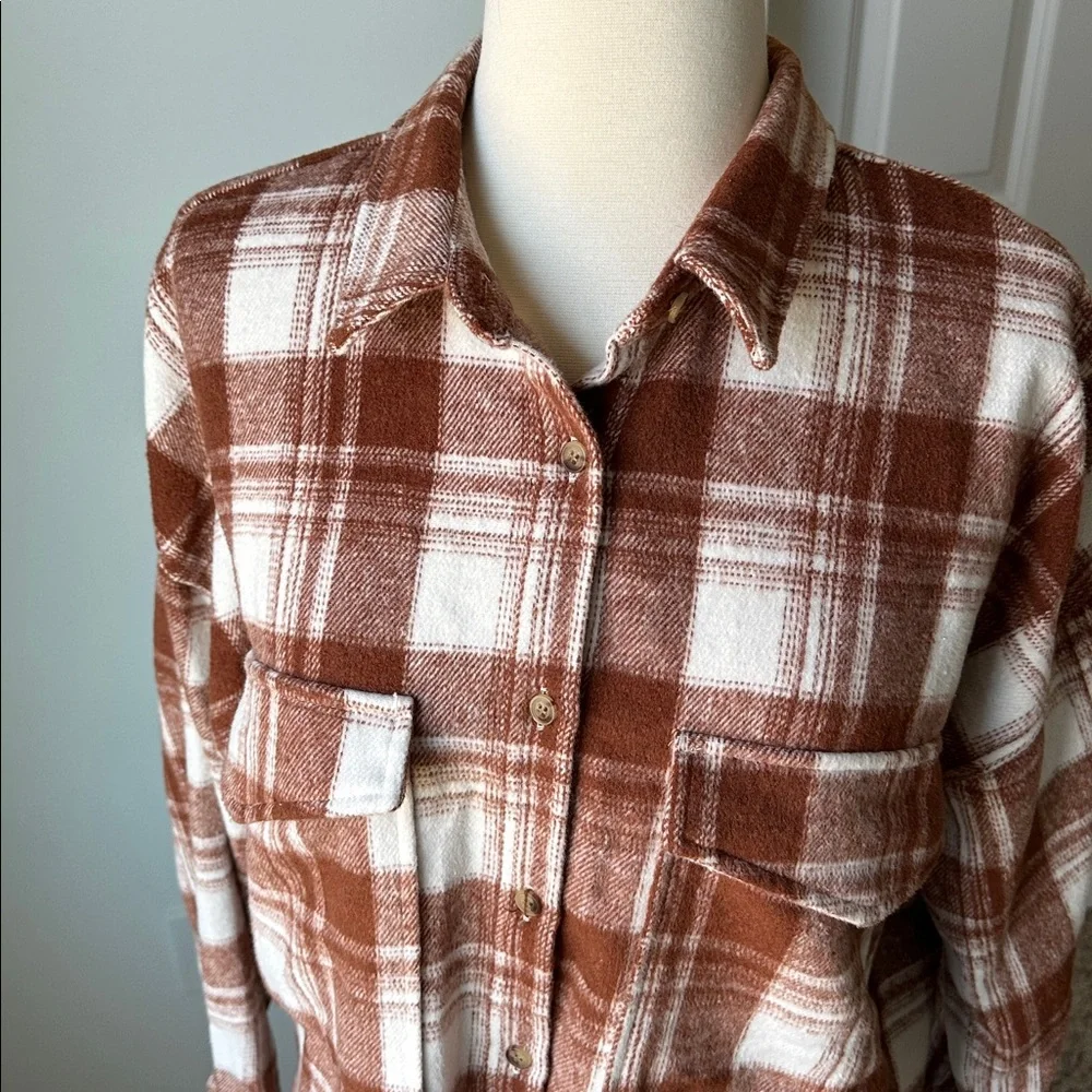 EUC - checkered button down  flannel - Picture 2 of 3